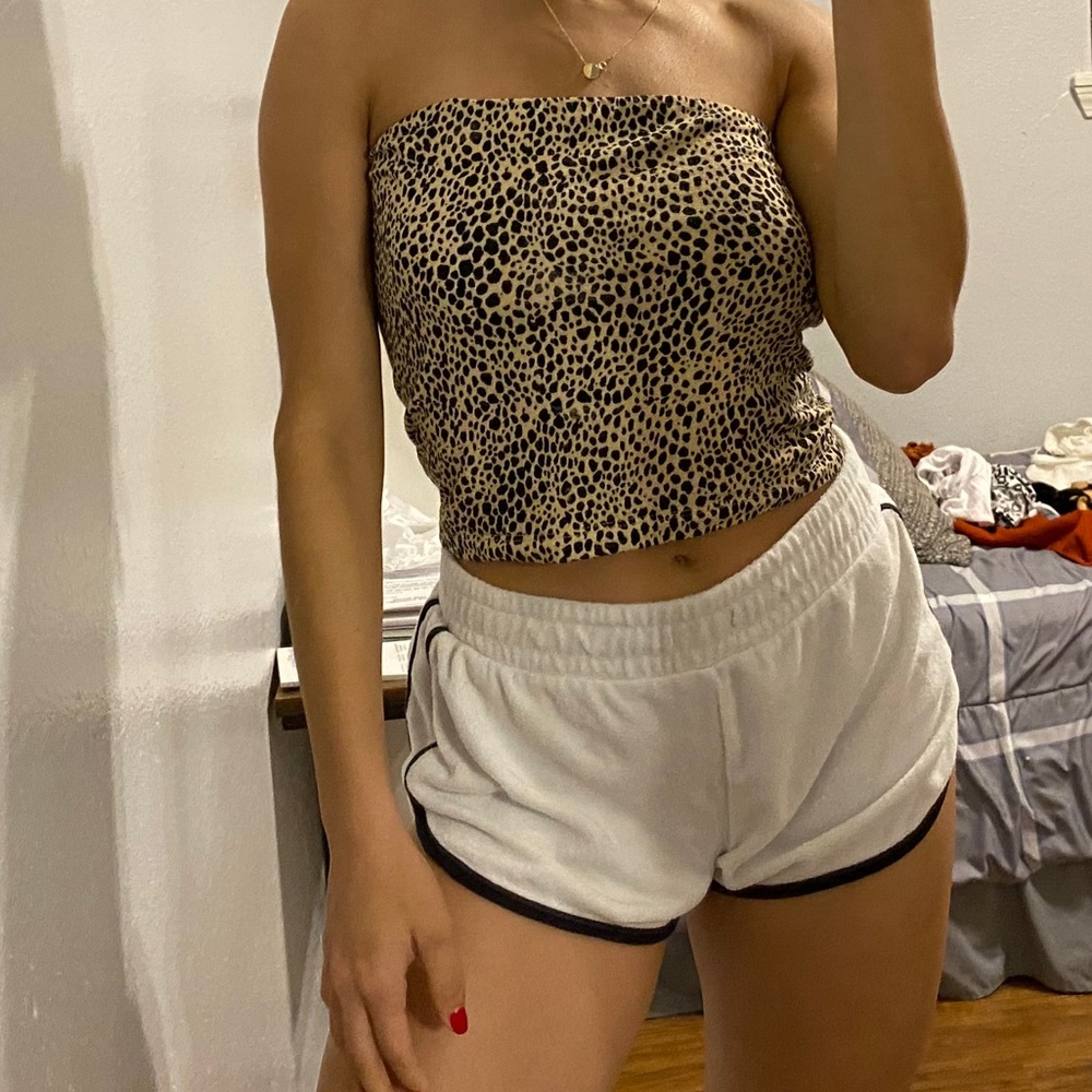 Cheetah print tube top